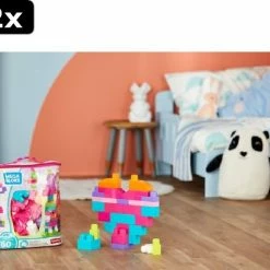 2x Mega Bloks First Builders 60 Maxi Blokken Met Tas Roze - Constructiespeelgoed -bouwsets Winkel 550x453 12