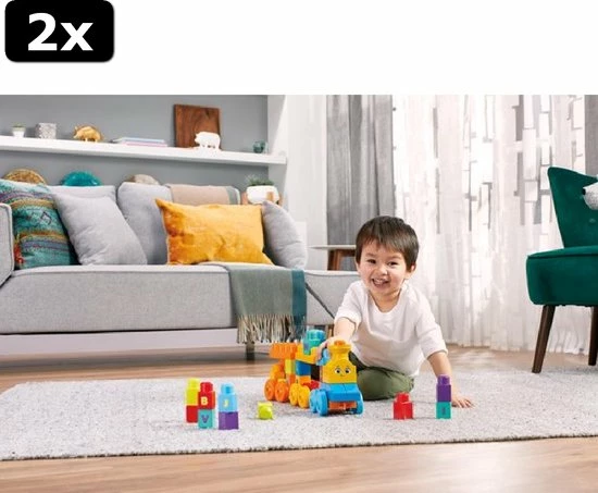 2x Mega Bloks First Builders ABC Leren Speelgoedtrein - 50 Bouwstenen 11 2x Mega Bloks First Builders ABC Leren Speelgoedtrein - 50 Bouwstenen - Afbeelding 11