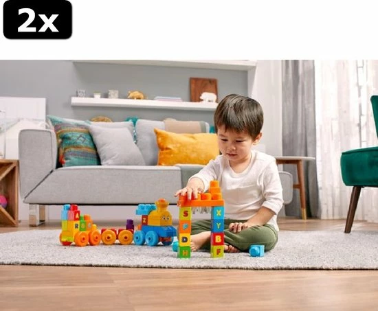 2x Mega Bloks First Builders ABC Leren Speelgoedtrein - 50 Bouwstenen 17 2x Mega Bloks First Builders ABC Leren Speelgoedtrein - 50 Bouwstenen - Afbeelding 17