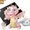 DW4Trading Baby Dragons Miniblocks - Roze - 771 Stuks - Compatibel Met Grote Merken