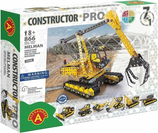 Alexander Toys Constructor PRO - Melman - 866pcs 4 Alexander Toys Constructor PRO - Melman - 866pcs - Afbeelding 4