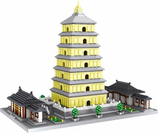 Lezi Da-Yan Toren - Xi'an China - Architectuur / Gebouwen - Nanoblocks / Miniblocks - Bouwset / 3D Puzzel - 4925 Bouwsteentjes 4 Lezi Da-Yan Toren - Xi'an China - Architectuur / Gebouwen - Nanoblocks / Miniblocks - Bouwset / 3D Puzzel - 4925 Bouwsteentjes - Afbeelding 4