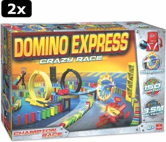 Goliath 2x Domino Express Crazy Race - Dominopakket 6 Goliath 2x Domino Express Crazy Race - Dominopakket - Afbeelding 6