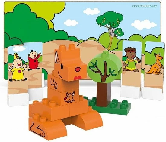 Studio 100 Bumba Biobuddi Bouwblokken Kangoeroe 26-delig 1 Studio 100 Bumba Biobuddi Bouwblokken Kangoeroe 26-delig