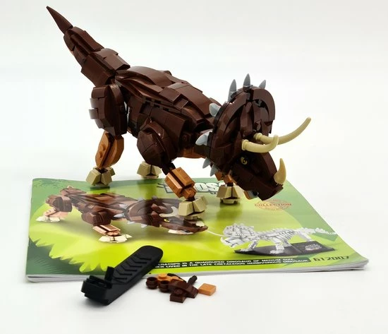 Panlos Brick Panlos Triceratops & Fossiel - Bouwset - Compatibel Met Grote Merken - Dinosaurus - Jurassic Park 4 Panlos Brick Panlos Triceratops & Fossiel - Bouwset - Compatibel Met Grote Merken - Dinosaurus - Jurassic Park - Afbeelding 4