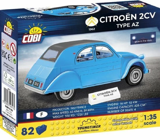 COBI | Youngtimer Collection | Citroen 2CV Type AZ (1962) | 24511 4 COBI | Youngtimer Collection | Citroen 2CV Type AZ (1962) | 24511 - Afbeelding 4