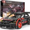 Mould King 18013 Hatchback R (RC) - Supercar - Compatible Met De Bekende Merken - Motoren, Accu, Afstandsbediening - Bouwset, Constructieset - 587 Onderdelen - Mouldking