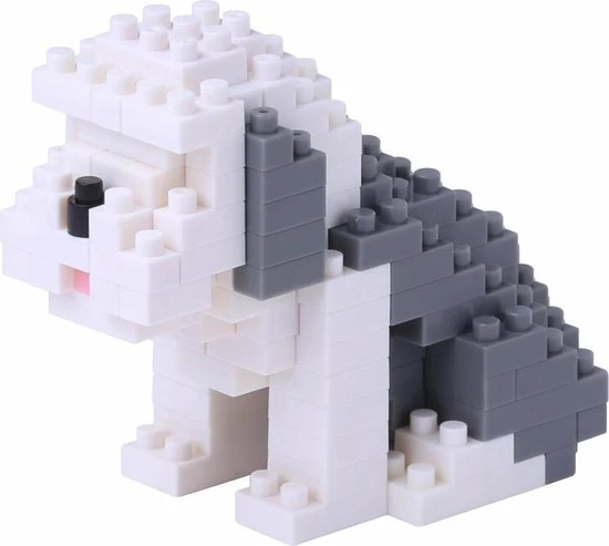 Kawada Nanoblock Old English Sheepdog NBC-169 (hond) 1 Kawada Nanoblock Old English Sheepdog NBC-169 (hond)