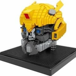 bouwsets Winkel 7 Wise Hawk Nanoblocks Bumblebee - Transformers Helm Met LED Ogen