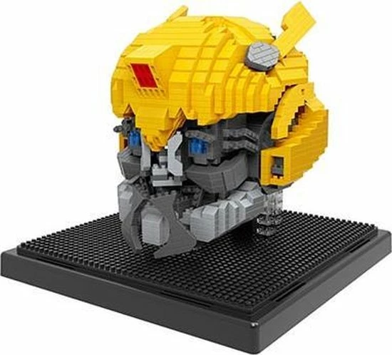 Wise Hawk Nanoblocks Bumblebee - Transformers Helm Met LED Ogen 1 Wise Hawk Nanoblocks Bumblebee - Transformers Helm Met LED Ogen