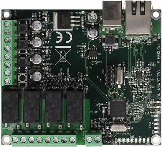 Whadda Ethernet-relaiskaart 9 Uitgangen Uart/spi-poort Usb 4 Whadda Ethernet-relaiskaart 9 Uitgangen Uart/spi-poort Usb - Afbeelding 4