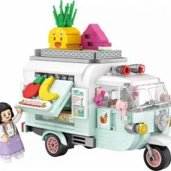LOZ Voertuigen Food Truck No: 1737 Fruit Tuk Tuk
