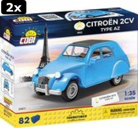 2x COBI | Youngtimer Collection | Citroen 2CV Type AZ (1962) | 24511 1 2x COBI | Youngtimer Collection | Citroen 2CV Type AZ (1962) | 24511