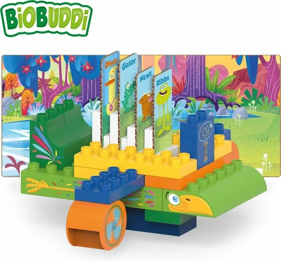 BiOBUDDi Swampies Blokkenset Vliegtuig - 38-delig 2 BiOBUDDi Swampies Blokkenset Vliegtuig - 38-delig - Afbeelding 2
