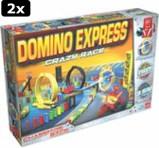 Goliath 2x Domino Express Crazy Race - Dominopakket 1 Goliath 2x Domino Express Crazy Race - Dominopakket