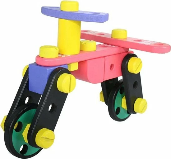 ZaciaToys Houten Bouwset Zelf Assembleren - Constructiespeelgoed - Montessori - Educatief Speelgoed 7 ZaciaToys Houten Bouwset Zelf Assembleren - Constructiespeelgoed - Montessori - Educatief Speelgoed - Afbeelding 7