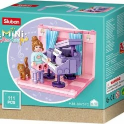 Sluban Studeerkamer Junior 14,6 Cm Roze/paars 111-delig 5 Sluban Studeerkamer Junior 14,6 Cm Roze/paars 111-delig -bouwsets Winkel 550x515 15