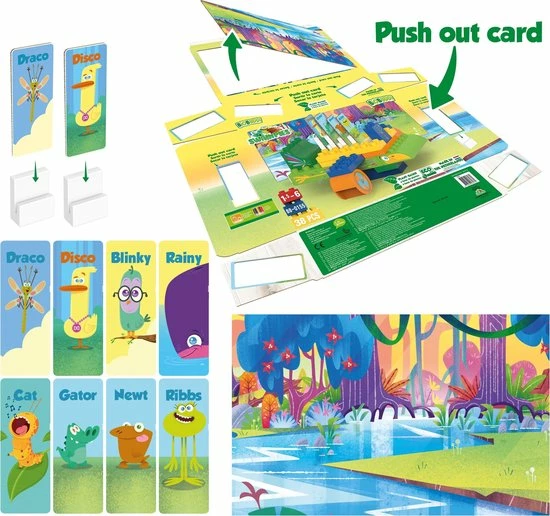 BiOBUDDi Swampies Blokkenset Vliegtuig - 38-delig 5 BiOBUDDi Swampies Blokkenset Vliegtuig - 38-delig - Afbeelding 5