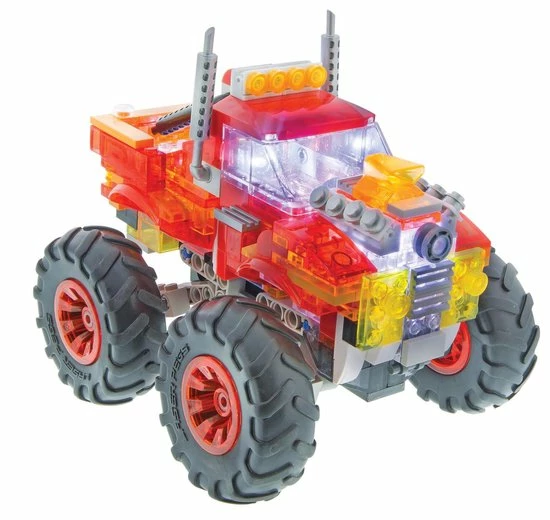 Laserpegs Laser Pegs Monster Truck Fire's Fury Rood - Constructiespeelgoed 4 Laserpegs Laser Pegs Monster Truck Fire's Fury Rood - Constructiespeelgoed - Afbeelding 4
