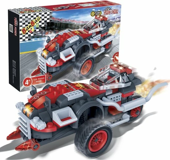 BanBao Turbo Power Racer Galileo Racer - 8608 4 BanBao Turbo Power Racer Galileo Racer - 8608 - Afbeelding 4
