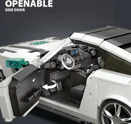 LOZ, Mini-blocks LOZ Voertuigen No: 1128 Super Race Auto 4 LOZ, Mini-blocks LOZ Voertuigen No: 1128 Super Race Auto - Afbeelding 4