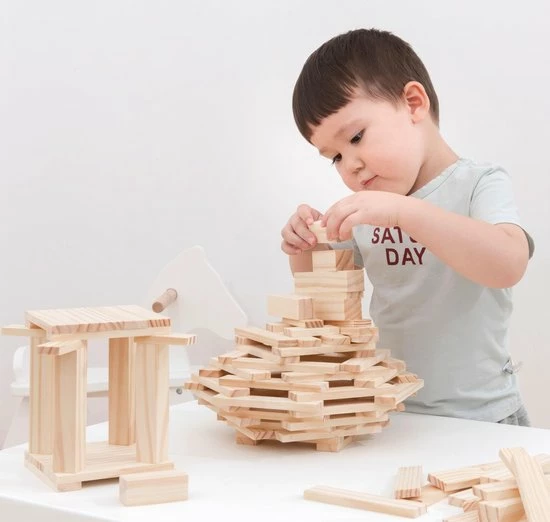 Planks 2 Play Planks2Play Constructie Speelgoed Houten Plankjes In Verschillende Vormen - Komt In Handige Opbergdoos - 1000 Onderdelen 5 Planks 2 Play Planks2Play Constructie Speelgoed Houten Plankjes In Verschillende Vormen - Komt In Handige Opbergdoos - 1000 Onderdelen - Afbeelding 5