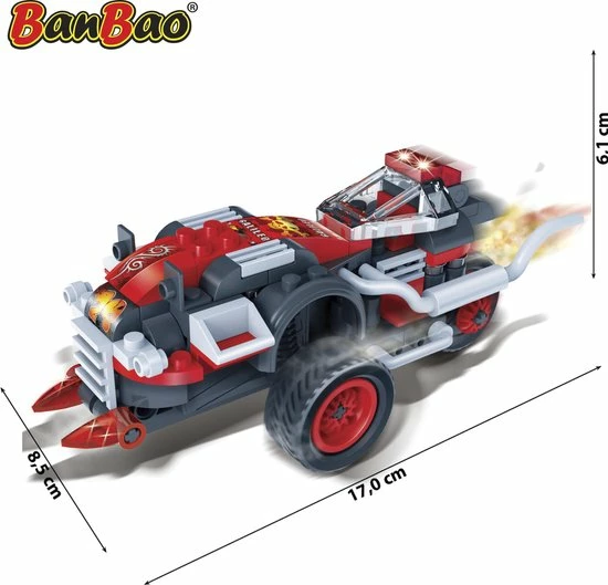 BanBao Turbo Power Racer Galileo Racer - 8608 6 BanBao Turbo Power Racer Galileo Racer - 8608 - Afbeelding 6