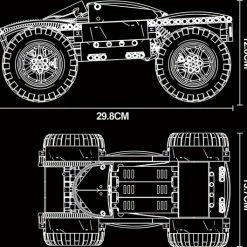 Mould King 18025 Giant Climbing Crawler (RC) - Compatible Met De Bekende Merken - Motoren, Accu, Afstandsbediening - Bouwset, Constructieset - 405 Onderdelen - Mouldking -bouwsets Winkel 550x530 3
