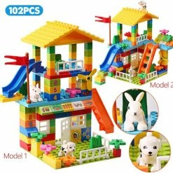 Polaza® Speelgoed Blokken - Bouwblokken - Bouwblokken Voor Kinderen - 102 Stukken