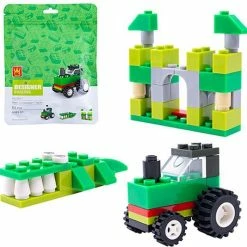bouwsets Winkel 23 Wange Designer Creative 093-6 - Basis Constructie Tractor - Krokodil - Kasteel