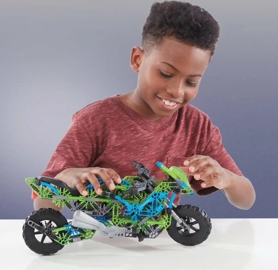 K'nex Bouwset Mega Motor Junior Groen/blauw 456-delig 7 K'nex Bouwset Mega Motor Junior Groen/blauw 456-delig - Afbeelding 7