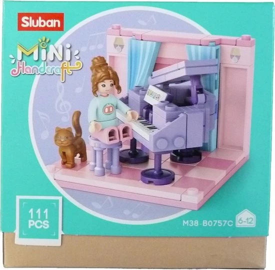 Sluban Studeerkamer Junior 14,6 Cm Roze/paars 111-delig 1 Sluban Studeerkamer Junior 14,6 Cm Roze/paars 111-delig