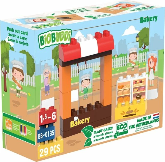 BiOBUDDi Plantaardige Blokkenset Bakkerij - 30 Delig 1 BiOBUDDi Plantaardige Blokkenset Bakkerij - 30 Delig