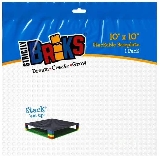 Strictly BRIKS LBP32WH Bouwplaat 32x32 Wit 2 Strictly BRIKS LBP32WH Bouwplaat 32x32 Wit - Afbeelding 2