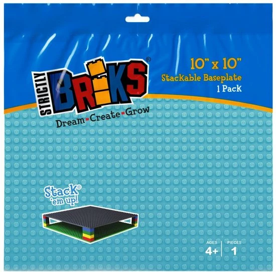 Strictly BRIKS LBP32SB Bouwplaat 32x32 Lichtblauw 2 Strictly BRIKS LBP32SB Bouwplaat 32x32 Lichtblauw - Afbeelding 2