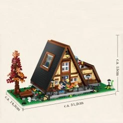 LOZ, Mini-blocks LOZ Fantasie No:1037 Tiny Cabin House 11 LOZ, Mini-blocks LOZ Fantasie No:1037 Tiny Cabin House -bouwsets Winkel 550x546 2