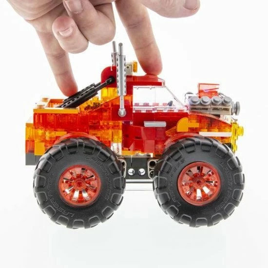 Laserpegs Laser Pegs Monster Truck Fire's Fury Rood - Constructiespeelgoed 9 Laserpegs Laser Pegs Monster Truck Fire's Fury Rood - Constructiespeelgoed - Afbeelding 9