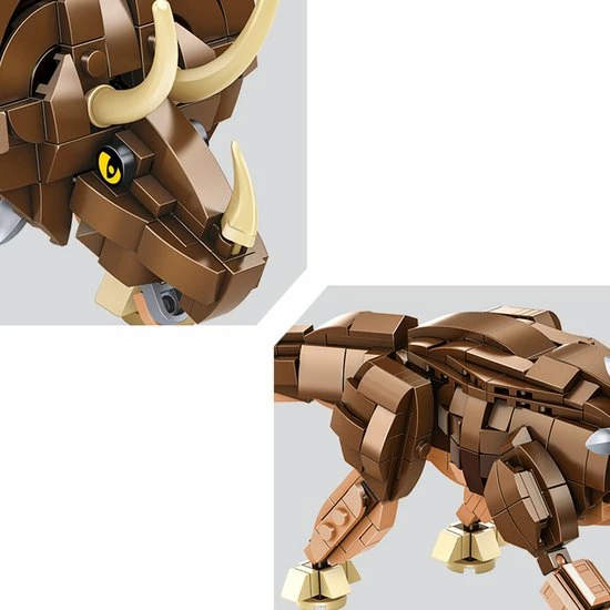 Panlos Brick Panlos Triceratops & Fossiel - Bouwset - Compatibel Met Grote Merken - Dinosaurus - Jurassic Park 3 Panlos Brick Panlos Triceratops & Fossiel - Bouwset - Compatibel Met Grote Merken - Dinosaurus - Jurassic Park - Afbeelding 3