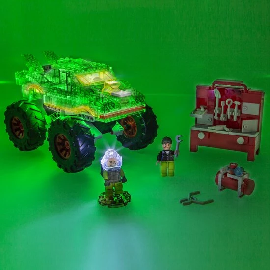 Laserpegs Laser Pegs Monster Truck Groen Monster - Constructiespeelgoed 6 Laserpegs Laser Pegs Monster Truck Groen Monster - Constructiespeelgoed - Afbeelding 6