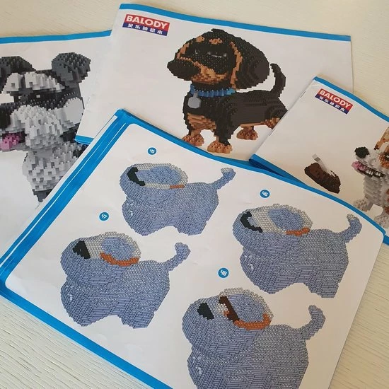 Balody Schnauzer - Nanoblocks - Bouwset / 3D Puzzel - 934 Bouwsteentjes 3 Balody Schnauzer - Nanoblocks - Bouwset / 3D Puzzel - 934 Bouwsteentjes - Afbeelding 3