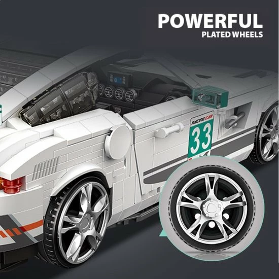 LOZ, Mini-blocks LOZ Voertuigen No: 1128 Super Race Auto 3 LOZ, Mini-blocks LOZ Voertuigen No: 1128 Super Race Auto - Afbeelding 3