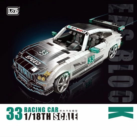 LOZ, Mini-blocks LOZ Voertuigen No: 1128 Super Race Auto 7 LOZ, Mini-blocks LOZ Voertuigen No: 1128 Super Race Auto - Afbeelding 7