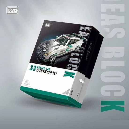 LOZ, Mini-blocks LOZ Voertuigen No: 1128 Super Race Auto 8 LOZ, Mini-blocks LOZ Voertuigen No: 1128 Super Race Auto - Afbeelding 8