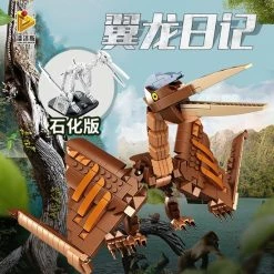 Panlos Brick Panlos Pterosauria & Fossiel - Bouwset - Compatibel Met Grote Merken - Dinosaurus - Jurassic Park