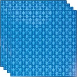 Strictly BRIKS LBP204TTB Bouwplaat 20x20 Transparant Blauw Vierpak