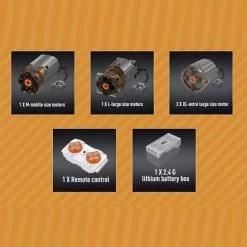 DW4Trading Wiellader Bulldozer - 4 Motoren Draadloos - 1582 Stukjes - Compatibel Met Grote Merken -bouwsets Winkel 550x550 327