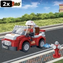 2x BanBao Brandweer Brandweerman- En Auto - 7117 9 2x BanBao Brandweer Brandweerman- En Auto - 7117 -bouwsets Winkel 550x550 368