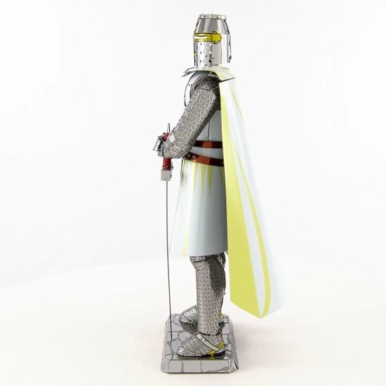 Metal Earth Iconx Templar Knight Modelbouwset Zilver/wit 3 Metal Earth Iconx Templar Knight Modelbouwset Zilver/wit - Afbeelding 3