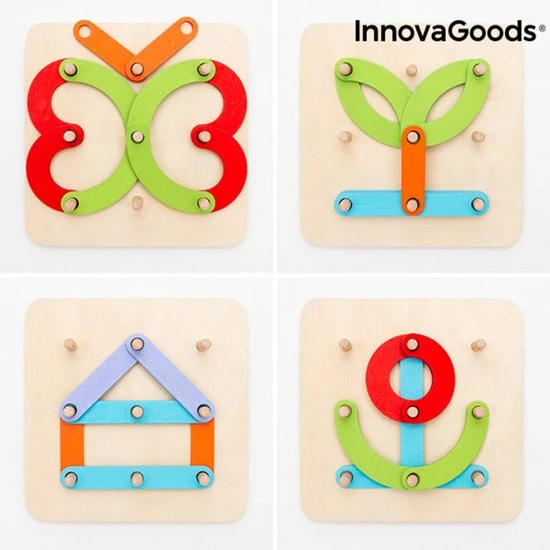 Houten Set Voor Het Maken Van Letters En Cijfers Koogame InnovaGoods 27 Onderdelen 1 Houten Set Voor Het Maken Van Letters En Cijfers Koogame InnovaGoods 27 Onderdelen