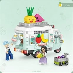 LOZ Voertuigen Food Truck No: 1737 Fruit Tuk Tuk -bouwsets Winkel 550x550 58
